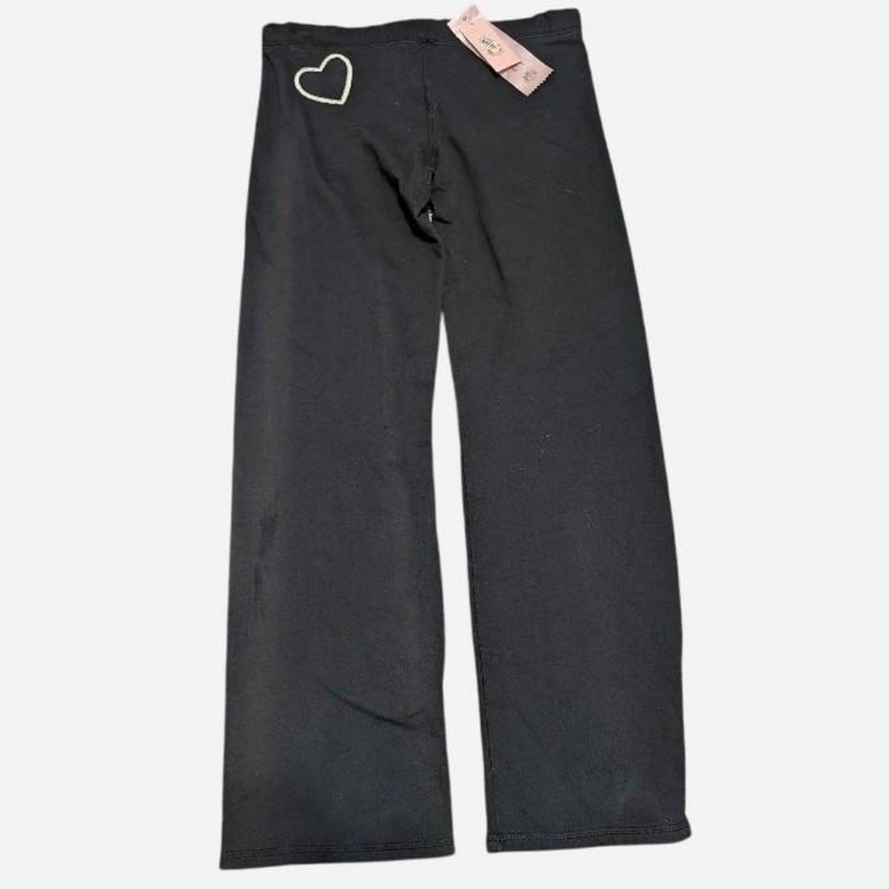 Y2K Juicy Couture Black Joggers with an Embroidered Heart, NWT (Medium)